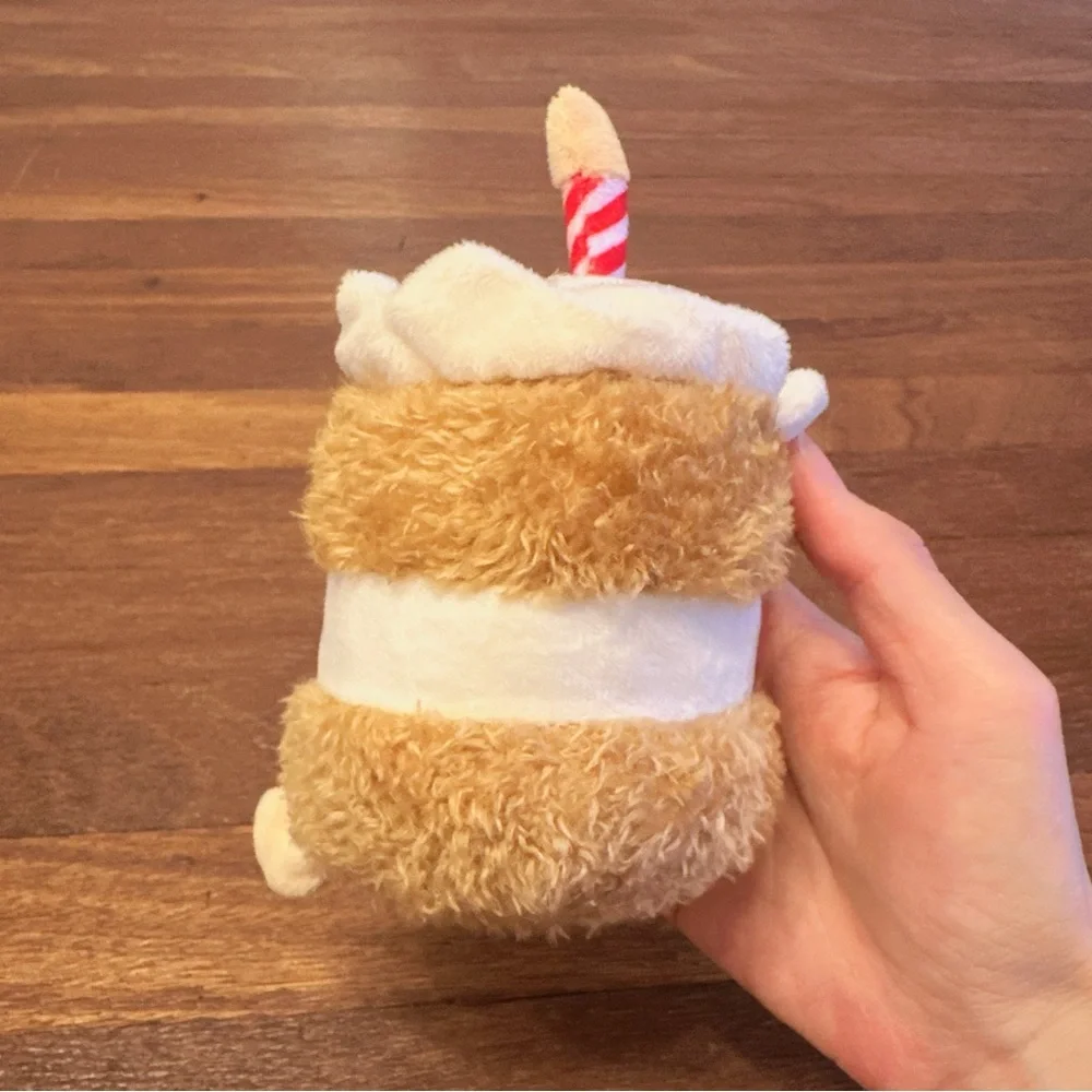 Strawberry Cake Plush Keychain Kawaii Dessert Bag Charm Cute Gift New